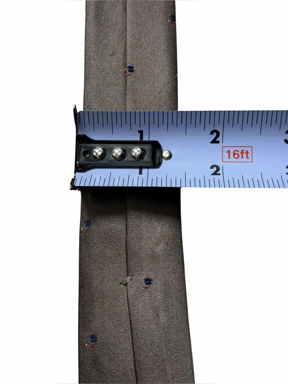 Christian Dior Vintage Silk Tie Brown Gray Mini Logo Pattern Made in Italy
